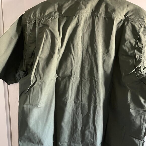 511 TACTICAL Short Sleeve Cotton Shirt Military Green Heavyweight Size Large. - Picture 12 of 14